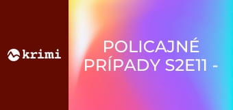 Policajné prípady S2E11 - Muž uväznený v bare, Demencia, Opatrovateľ, Pohreb