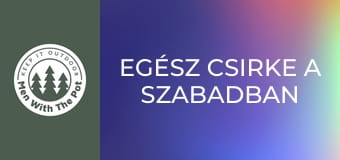 Egész csirke a szabadban sütve