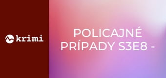 Policajné prípady S3E8 - Krádež a rušička, Drogy vo vozidle, Chlapci s kameňmi, Sprej a záchvat