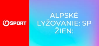 Alpské lyžovanie: SP žien: Are Alpské lyžovanie: SP žien: Are
