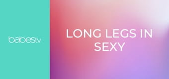 Long Legs in Sexy Black Lingerie E1610