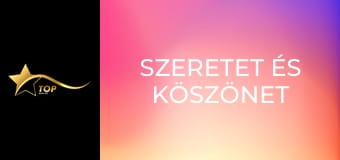 Szeretet és köszönet