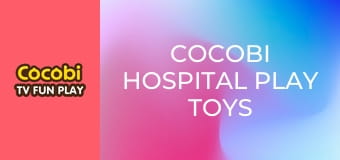 Cocobi Hospital Play Toys 4 Cocobi Hospital Play Toys 4