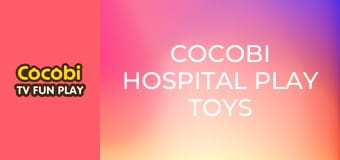 Cocobi Hospital Play Toys 2 Cocobi Hospital Play Toys 2
