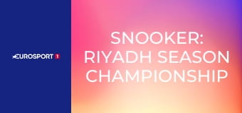 Snooker: Riyadh Season Championship