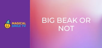 Big beak or not big beak Big beak or not big beak