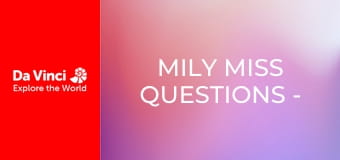 Mily Miss Questions - In the Name of the Bats