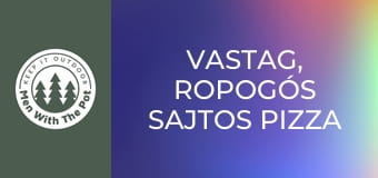 Vastag, ropogós sajtos pizza tészta