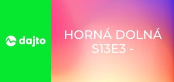 Horná Dolná S13E3 - Jedináčik