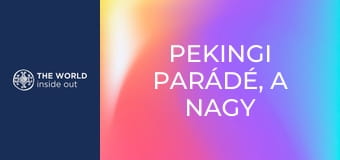 Pekingi parádé, a Nagy Fal és a pekingi kacsa. Kína.