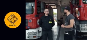 GASIŁEM PŁONĄCY GARAŻ