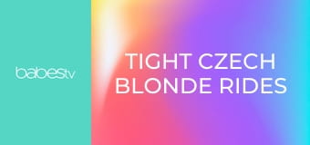 Tight Czech blonde rides thick cock E113