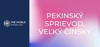 Pekinský sprievod, Veľký čínsky múr a kačka na pekinský spôsob. Čína.