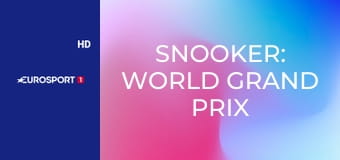 Snooker: World Grand Prix - Döntő