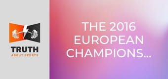 The 2016 European Championships