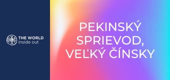 Pekinský sprievod, Veľký čínsky múr a kačka na pekinský spôsob. Čína.