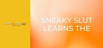 Sneaky Slut Learns the Hard Way