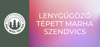 Lenygűgöző tépett marha szendvics