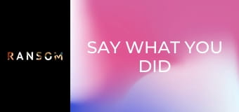 Powiedz, co zrobiłeś S1E8