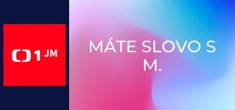 Máte slovo s M. Jílkovou