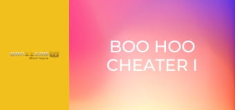 Boo Hoo Cheater I Fucked Your Roomie