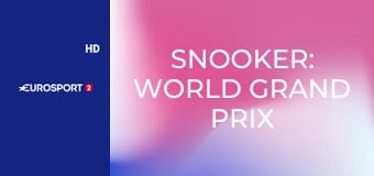 Snooker: World Grand Prix - Döntő