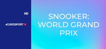 Snooker: World Grand Prix - Döntő