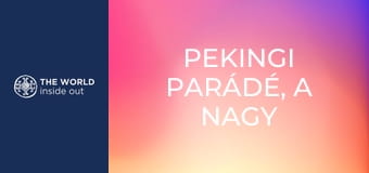 Pekingi parádé, a Nagy Fal és a pekingi kacsa. Kína.