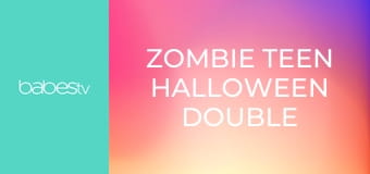 Zombie teen Halloween double team E1333