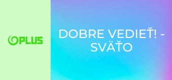 Dobre vedieť! - Sväťo Malachovský, René Štúr