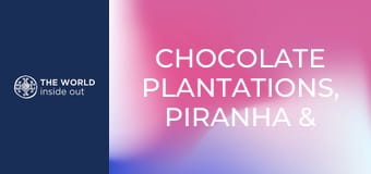 Čokoládové plantáže, lov piraní a krokodílov. Bolívia.