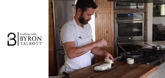 Чилийски лаврак с орехова коричка и сладолед от орехи с мед и захаросани орехи Чилийски лаврак с орехова коричка и сладолед от орехи с мед и захаросани орехи