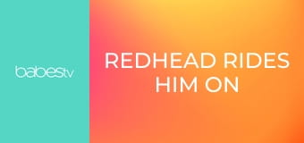 Redhead rides him on dinner table E1182