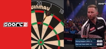 Šipky - German Darts Championship, PDC European Tour 2025, 3. den, část 2, repríza, HD
