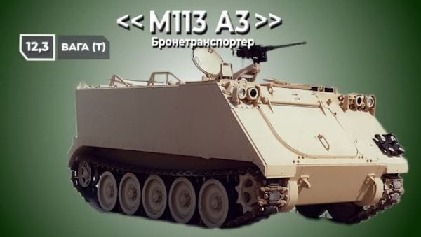 37. M113 armored personnel carrier in the Armed Forces