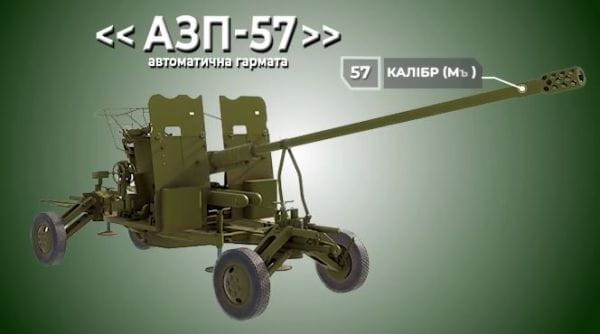 21. ОЗБРОЄННЯ №22 Автоматична гармата АЗП-57
