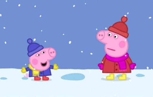 Свинка Пеппа (2004) – 1 сезон 12. снег