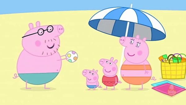 Свинка Пеппа (2004) - 1 сезон 48. на пляжі