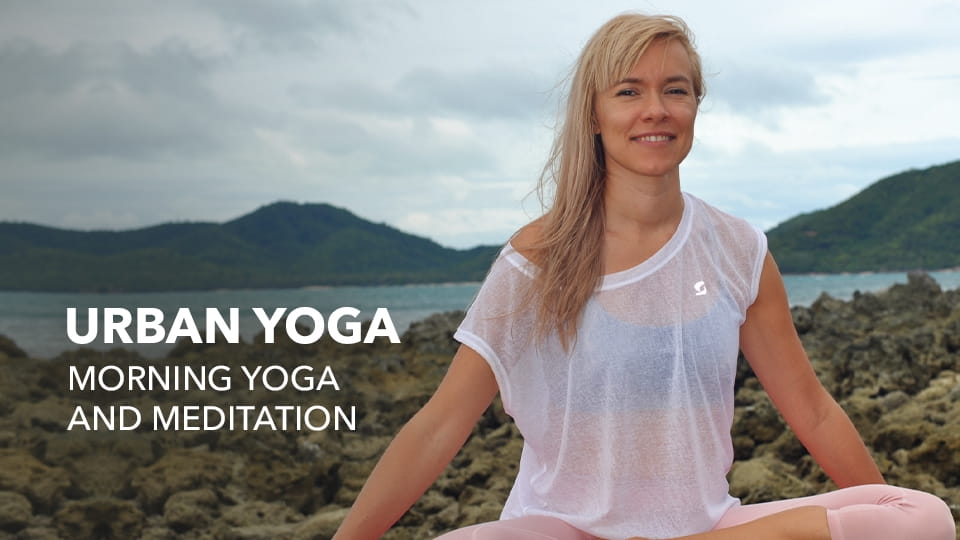 Watch Urban yoga - morning yoga and meditation online