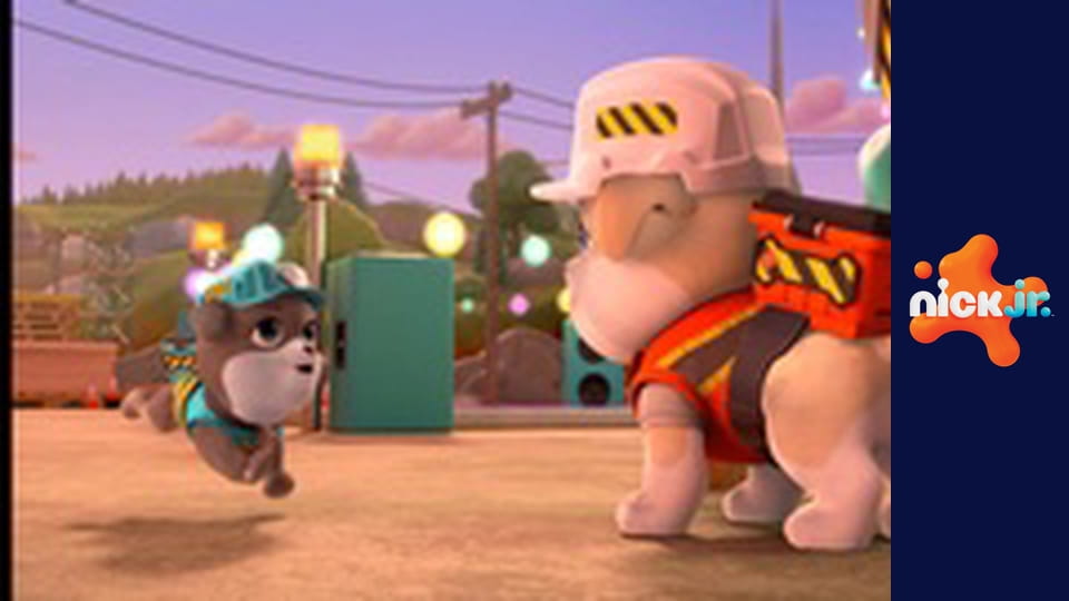 Rubble a jeho parta S1E7 - Parta staví bobrovi obydlí / Parta opravuje silnici