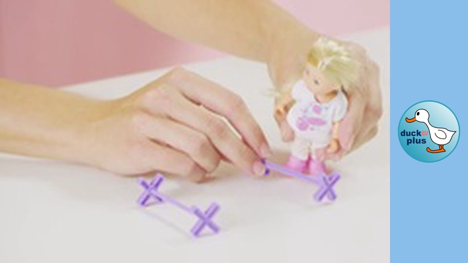 The World of Toys - Girl riding horse