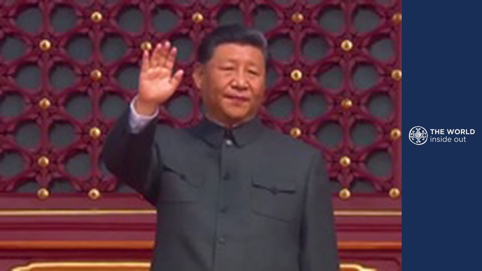 Beijing Parade, the Great Wall, and Peking duck. China.