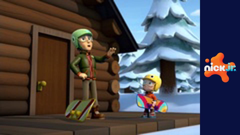 Psi patrol S1E6 - Pieski na lodzie/Pieski i śnieżny potwór