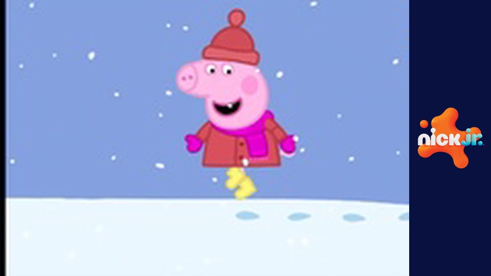 Prasátko Peppa S1E26 - Sníh