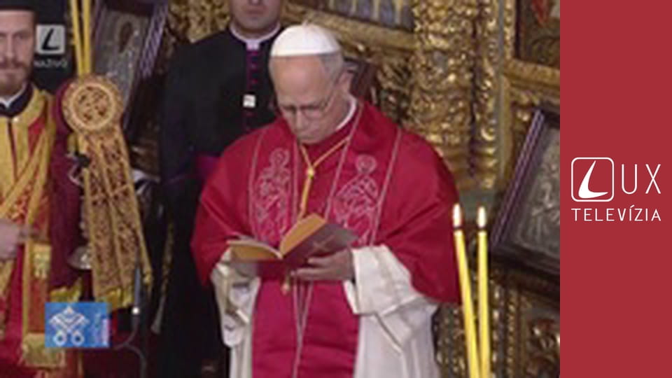 Apoštolská cesta pápeža Leva XIV. do Turecka a Libanonu - Doxológia v patriarchálnej cirkvi sv. Juraja