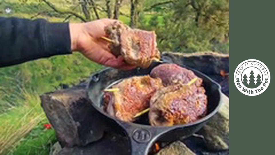 JUICY Beef Kebabs Cooked Outdoors