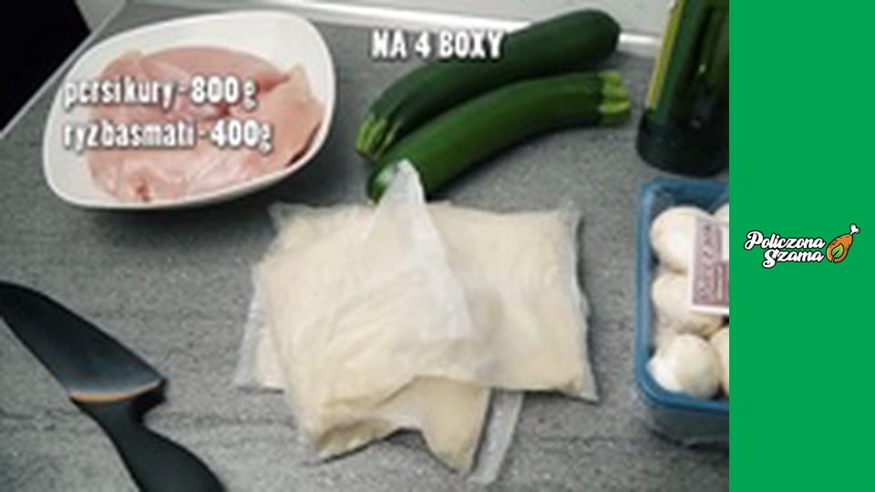 KurczakBOX z pieczarkami i cukinią na 4 dni