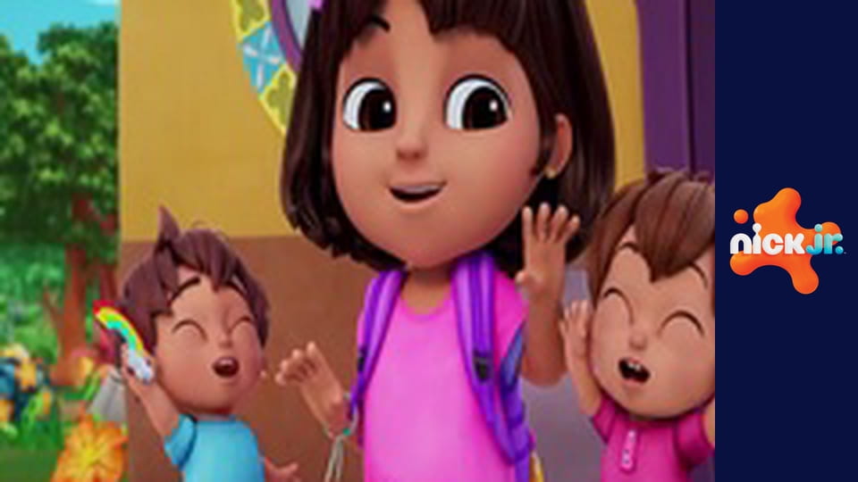 М/с "Дора", 1 сезон, 2 с. "Загублені кольори райдуги / М'ячик-стрибунець Чобітка".