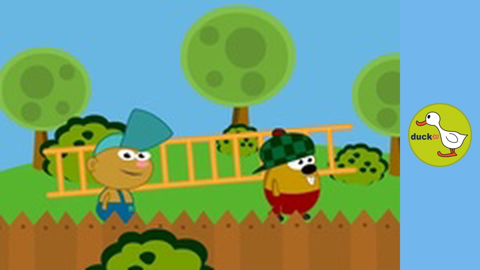 Hubbi and Friends - Painting the sun