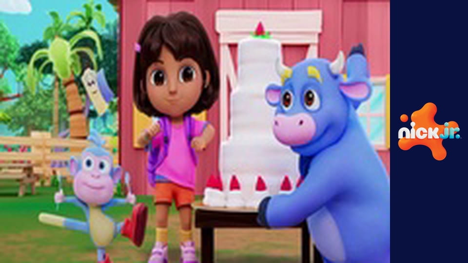 М/с "Дора", 1 сезон, 9 с. "Проблеми з "Трес лечес" / Свист, сопіння, гудіння".